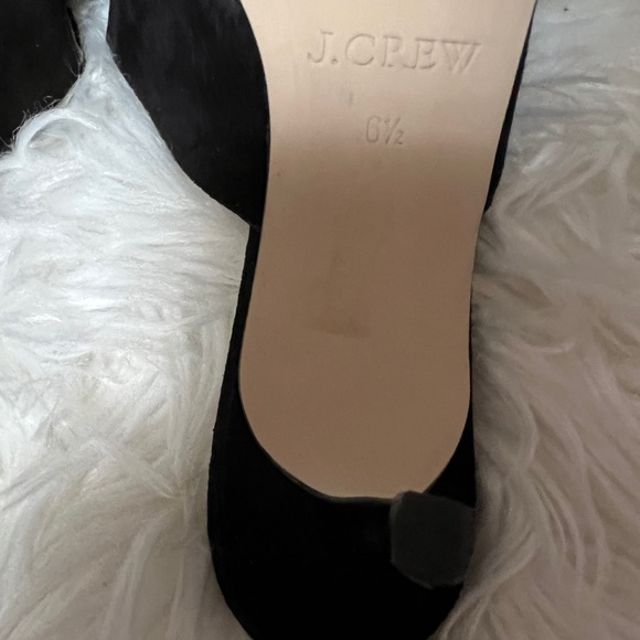 J Crew Sophia Mule Bow - 6.5 Black Suede - Picture 5 of 5